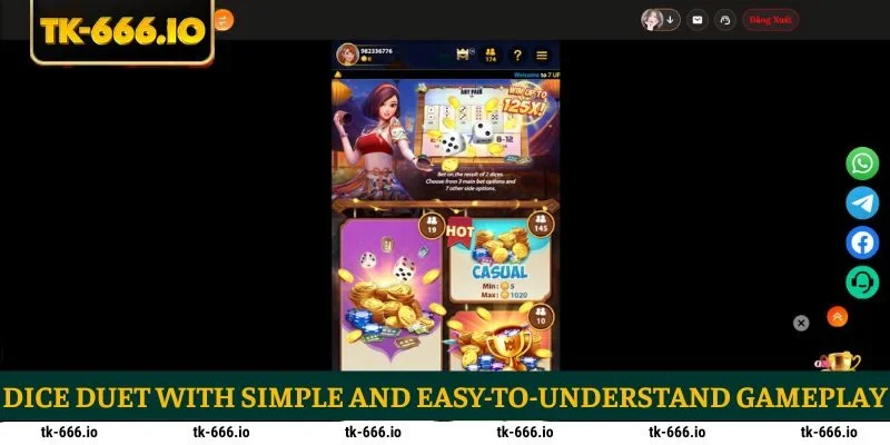 Dice Duet with simple and easy-to-understand gameplay