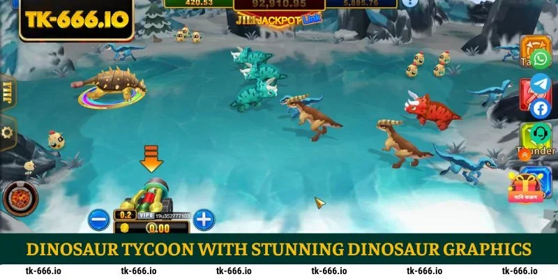 Dinosaur Tycoon with stunning dinosaur graphics