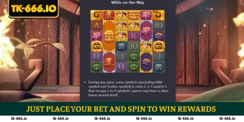 Just place your bet and spin to win rewards