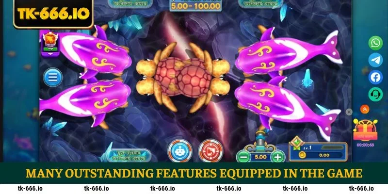 Many outstanding features equipped in the game