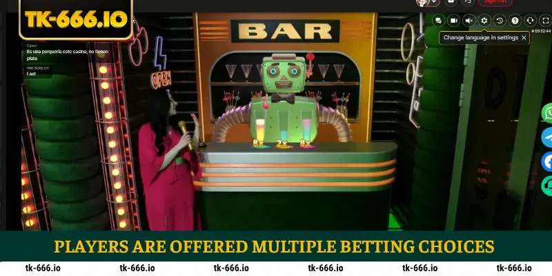 Players are offered multiple betting choices